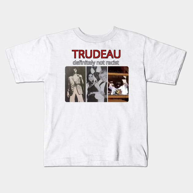 Justin Trudeau Canadian Prime Minister Kids T-Shirt by Doctor Doom's Generic Latverian Storefront